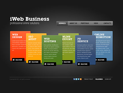 iWeb Business Dynamic Video Gllery Admin flash template ID:300111080