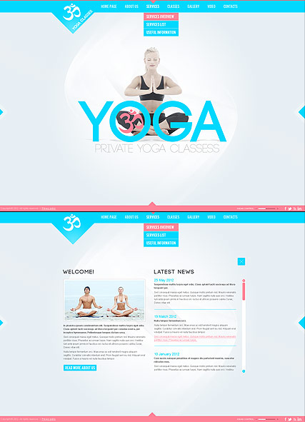 yoga classes dynamic html5 template