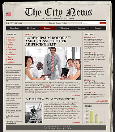 Newspaper Website Templates | Simple Templates